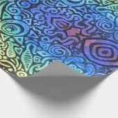 Rainbow Abstrakt Geschenkpapier (Ecke)