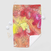 Rainbow Abstrakt Golfhandtuch (Insitu)
