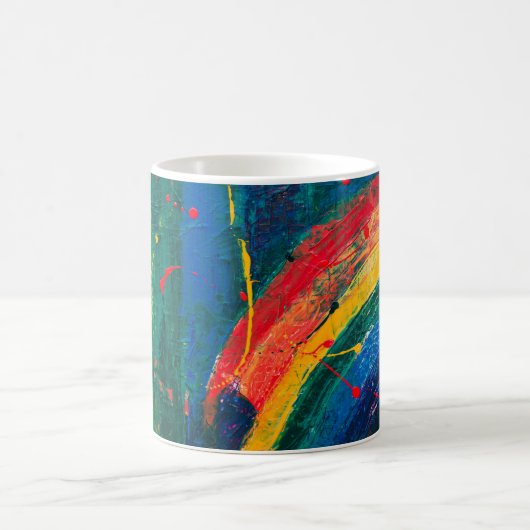 Rainbow Abstrakt Kaffeetasse (Mittel)
