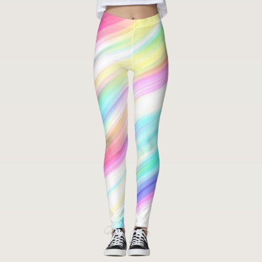 Rainbow Abstrakt Leggings (Vorderseite)