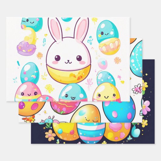 Rainbow Abstrakt Ostereier Geschenkpapier Set (Set)