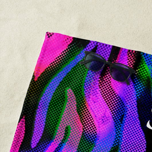 Rainbow Abstrakt Personalisiert Beach Handtuch (Beispiel)