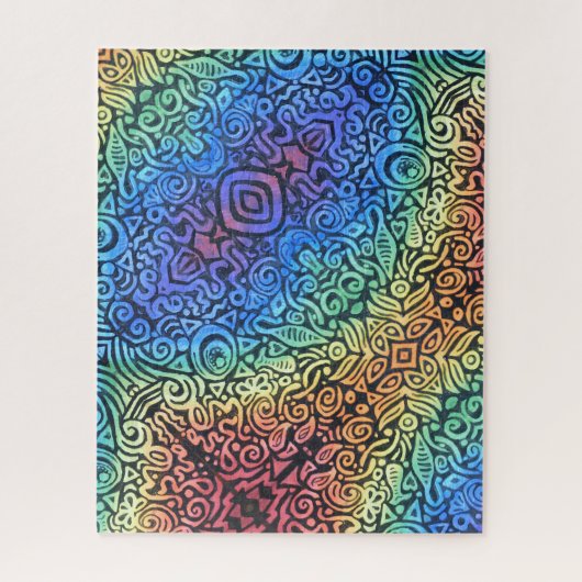 Rainbow Abstrakt Puzzle (Vertikal)