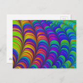 Rainbow-abstrakte 3D-Kunst Postkarte (Vorne/Hinten)