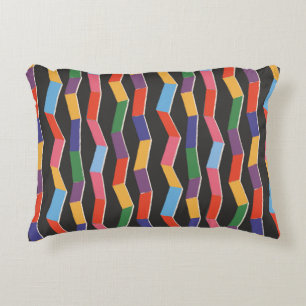 Rainbow abstrakte Zickzack-Nahtlose Muster,Handpi Dekokissen