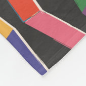 Rainbow abstrakte Zickzack-Nahtlose Muster,Handpi Fleecedecke (Ecke)