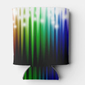 Rainbow abstrakter Glitzer Textur Dosenkühler (Rückseite)