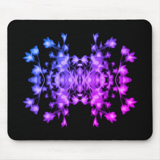 Rainbow Abstraktes florales Muster Mousepad (Vorne)