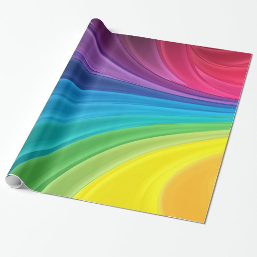 Rainbow-Abstraktes Geschenkpapier (Ungerollt)