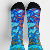 Rainbow-Abstraktes Muster Socken (Oben)