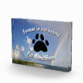 Rainbow-Acrylblock für benutzerdefinierte Pet-Memo Fotoblock (Rechts)