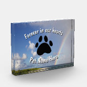 Rainbow-Acrylblock für benutzerdefinierte Pet-Memo Fotoblock (Links)