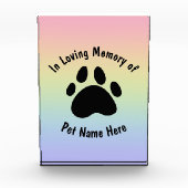 Rainbow-Acrylblock für benutzerdefinierte Pet-Memo Fotoblock (Vorderseite)