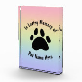 Rainbow-Acrylblock für benutzerdefinierte Pet-Memo Fotoblock (Rechts)