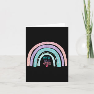 Rainbow Adhd Mental Health Awareness Montag Karte