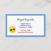 Rainbow Adirondack Beach Stühle Visitenkarte (Rückseite)