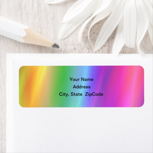 Rainbow-Adressetikett (Insitu)