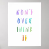 Rainbow Affirmation Kids Kinderzimmer Poster (Vorne)