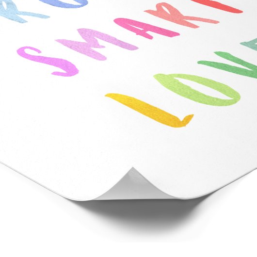 Rainbow Affirmation Kids Kinderzimmer Poster (Ecke)