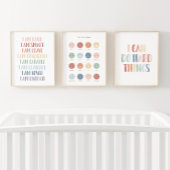 Rainbow Affirmations and Gefühle Bilderwand Sets