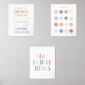 Rainbow Affirmations and Gefühle Bilderwand Sets (Vorderseite)