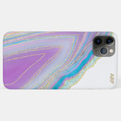 *~* Rainbow Agate - Gold Glitzer Veins Pastell Case-Mate iPhone Hülle (Rückseite (Horizontal))