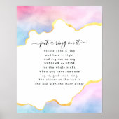 Rainbow Agate Setzen Sie einen Ring auf das Spiel Poster (Vorne)