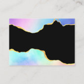 Rainbow Agate Stone Brautparty Kissenspiel Begleitkarte (Rückseite)