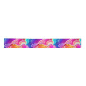 Rainbow Agate | Vibrant Abstract Stone Pattern Satinband (Vorderseite)