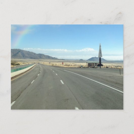 Rainbow Aguirre Springs New Mexico USA Postkarte (Vorderseite)