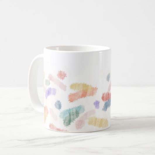 "RAINBOW AIR, JETZT BOARDING" Klassische Tasse, 11 Kaffeetasse (Vorderseite Links)