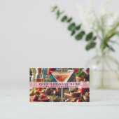 Rainbow Alcohol Drinks Visitenkarte (Stehend Vorderseite)