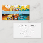 Rainbow Alcohol Drinks Visitenkarte (Vorne/Hinten)