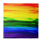 Rainbow Alcohol Tinte Abstrakt Fliese (Vorderseite)