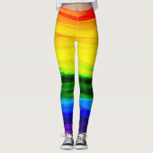 Rainbow Alcohol Tinte Abstrakt Leggings (Vorderseite)