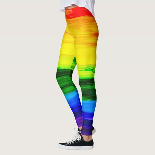Rainbow Alcohol Tinte Abstrakt Leggings (Links)