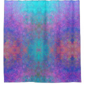 Rainbow Alcohol Tinte, hell Abstrakt Duschvorhang (Vorderseite)