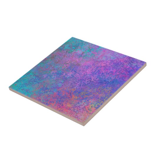 Rainbow Alcohol Tinte, hell Abstrakt Fliese (Seite)