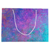 Rainbow Alcohol Tinte, hell Abstrakt Große Geschenktüte (Rückseite)