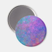 Rainbow Alcohol Tinte, hell Abstrakt Magnet (Vorderseite/Rückseite)