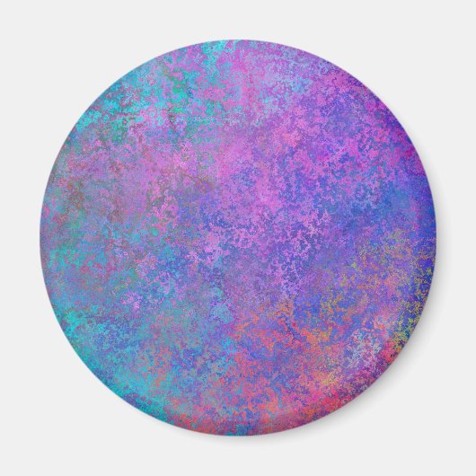 Rainbow Alcohol Tinte, hell Abstrakt Magnet (Vorne)
