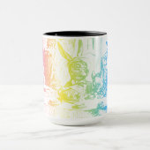 Rainbow Alice im Wunderland Tenniel Art Tasse (Zentrum)