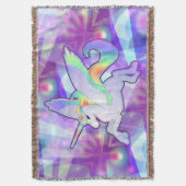 Rainbow Alicorn Decke (Vorderseite Vertikal)