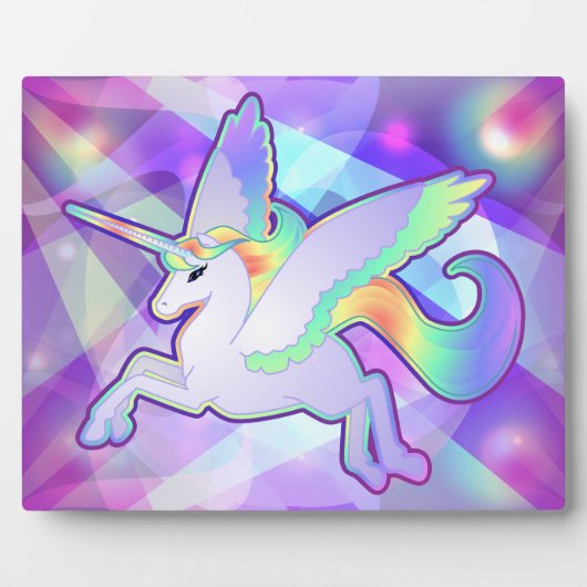 Rainbow Alicorn Fotoplatte (Vorderseite)