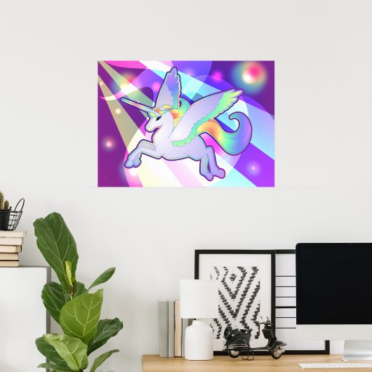 Rainbow Alicorn Poster (Heimbüro)