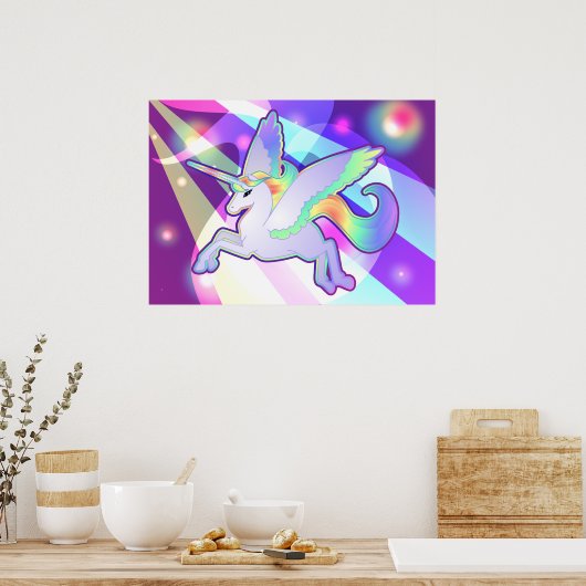 Rainbow Alicorn Poster (Küche)