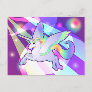 Rainbow Alicorn Postkarte
