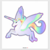 Rainbow Alicorn Vinyl Sticker (Blatt)