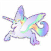 Rainbow Alicorn Vinyl Sticker (Vorderseite)
