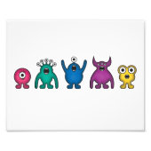 Rainbow Alien Monsters Fotodruck (Vorne)